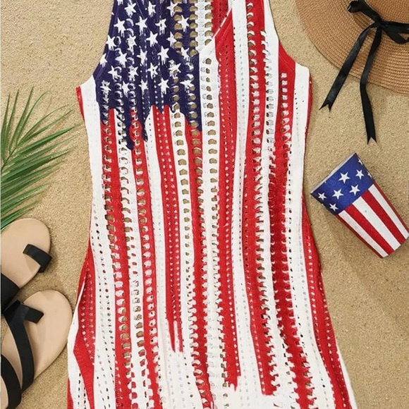 Stars and Stripes Women's Swim Cover-Up - Picture 2 of 5
